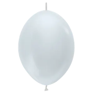 12" PEARL WHITE LINK-O-LOON - 50 CT