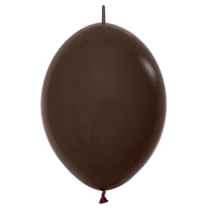 12" DELUXE CHOCOLATE BROWN LINK-O-LOON - 50 CT