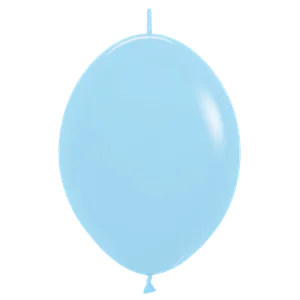 12" PASTEL MATTE BLUE LINK-O-LOON - 50 CT