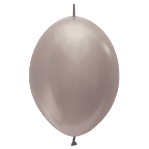 12" PEARL GREIGE LINK-O-LOON - 50 CT