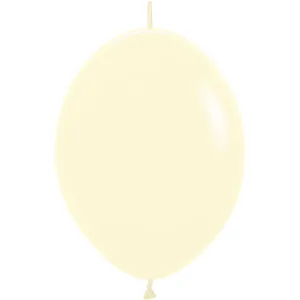6" PASTEL MATTE YELLOW LINK-O-LOON - 50 CT