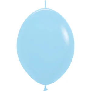 6" PASTEL MATTE BLUE LINK-O-LOON - 50 CT