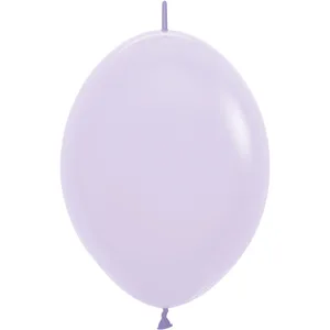 6" PASTEL MATTE LILAC LINK-O-LOON - 50 CT