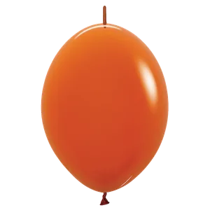 12" DELUXE SUNSET ORANGE LINK-O-LOON - 50 CT