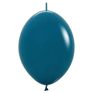 12" DELUXE DEEP TEAL LINK-O-LOON - 50 CT