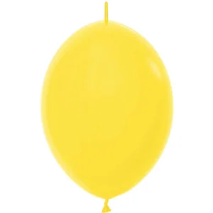 6" FASHION YELLOW LINK-O-LOON - 50 CT