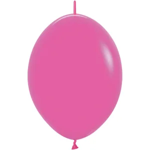 6" DELUXE FUCHSIA LINK-O-LOON - 50 CT