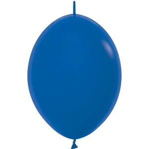 6" FASHION ROYAL BLUE LINK-O-LOON - 50 CT