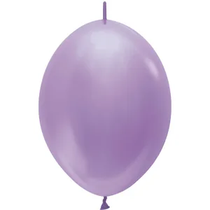 6" PEARL LILAC LINK-O-LOON - 50 CT