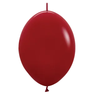 6" DELUXE IMPERIAL RED LINK-O-LOON - 50 CT