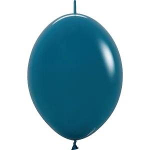 6" DELUXE DEEP TEAL LINK-O-LOON - 50 CT