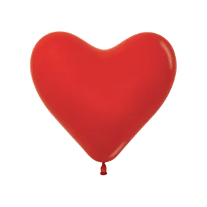 11" FASHION RED HEART - 50 CT