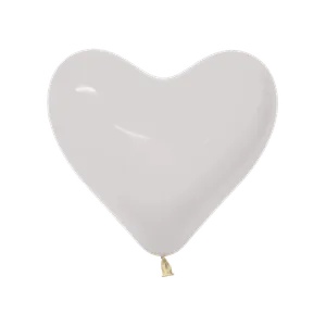 11" CRYSTAL CLEAR HEART - 50 CT