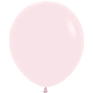 18" PASTEL MATTE PINK - 6 CT