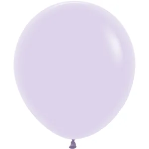 18" PASTEL MATTE LILAC - 6 CT