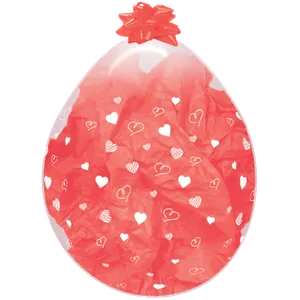 18" INFINITY HEARTS CRYSTAL CLEAR STUFFING BALLOON
