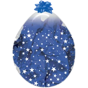 18" INFINITY STARS CRYSTAL CLEAR STUFFING BALLOON
