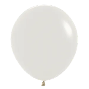 18" PASTEL DUSK CREAM - 6 CT