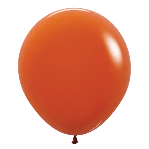 18" DELUXE SUNSET ORANGE - 25 CT