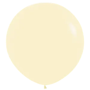 3' PASTEL MATTE YELLOW  - 2 CT