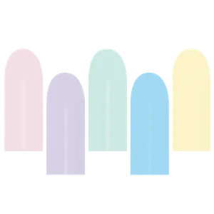 260 PASTEL MATTE ASSORTED-PINK - 100 CT