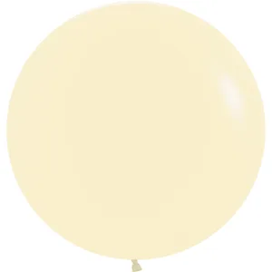 24" PASTEL MATTE YELLOW - 3 CT