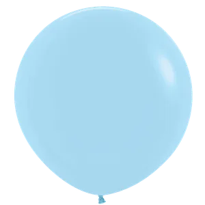 24" PASTEL MATTE BLUE - 10 CT