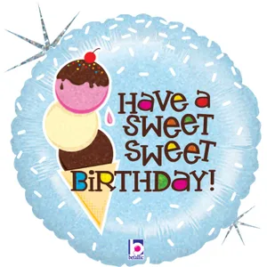 SWEET ICE CREAM BIRTHDAY HOLOGRAPHIC MICRO