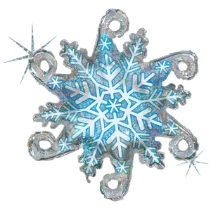 38" LINKY SNOWFLAKE HOLOGRAPHIC