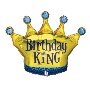 36" BIRTHDAY KING SHAPE