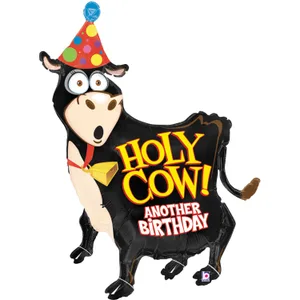 42" HOLY COW BIRTHDAY SHAPE FLAT