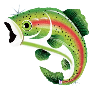39" RAINBOW TROUT HELIUM SHAPE