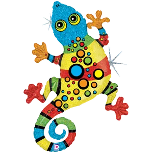 47" LINKY GECKO HELIUM SHAPE HOLOGRAPHIC