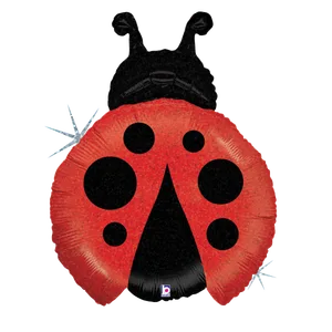 27" LITTLE LADY BUG HOLOGRAPHIC HELIUM SHAPE