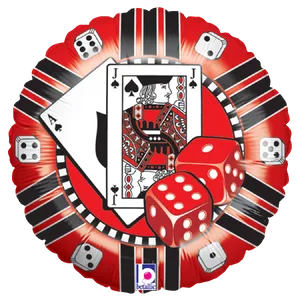 18" CASINO CHIP