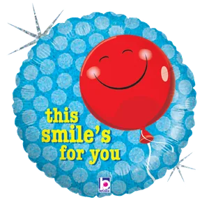 18" THIS SMILE'S FOR YOU HOLOGRAPHIC 