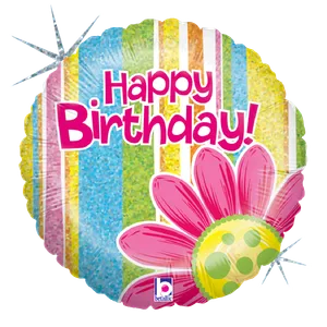 18" BIRTHDAY CITRUS GARDEN HOLOGRAPHIC