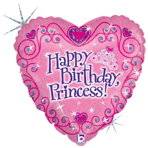 18" HAPPY BIRTHDAY PRINCESS HOLOGRAPHIC