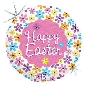 18" EASTER SPRING PETALS HOLOGRAPHIC