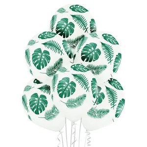 12" BELBAL TROPIC LEAVES WHITE
