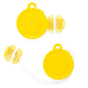 YELLOW SMILE FACE W/6FT PREMIUM RIBBON WEIGHT 8 GRAM