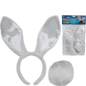 WHITE BUNNY EARS TAIL