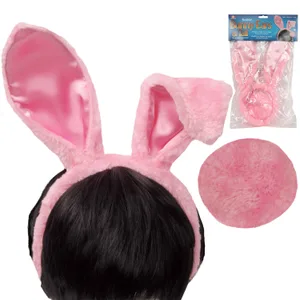 PINK BUNNY EARS TAIL