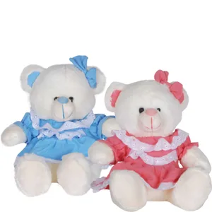 7.25" FRILLY BEARS WITH DRESSES