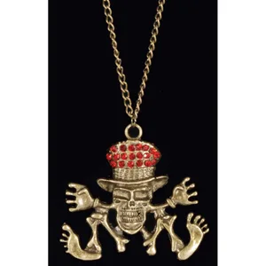 SKELETON WITH JEWELS NECKLACE