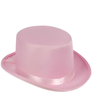 PINK SATIN TOP HAT