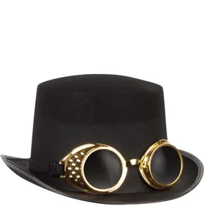 STEAMPUNK BLACK TOP HAT