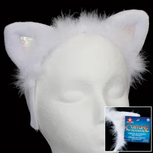 WHITE CAT HEADBAND