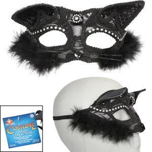 BLACK CAT HALF MASK