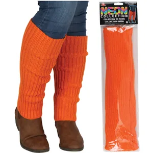 NEON ORANGE LEG WARMERS